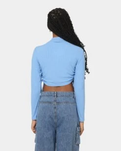 EN ES Women's Harper Cropped LS Top Bluebell 12 EN ES Women's Harper Cropped LS Top Bluebell -Sportswear Women Store 02035761 YB1026 womens 0040