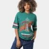 Mitchell & Ness Seattle Sonics Vintage Conference T-Shirt Faded Green -Sportswear Women Store 02035968 YF431 womens 00010