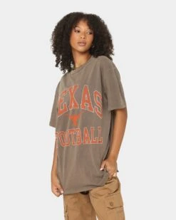 National Collegiate Athletic Association Texas Longhorns Vintage Arch T-Shirt Washed Chocolate -Sportswear Women Store 02036288 YW534 womens 0060