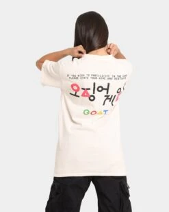 Goat Crew X Squid Game Number Of Players Vintage T-Shirt Off White -Sportswear Women Store 02036327 YO007 womens 041