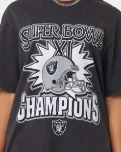 Mitchell & Ness Las Vegas Raiders Vintage Superbowl T-Shirt Vintage Black -Sportswear Women Store 02036493 YV009 womens 0030