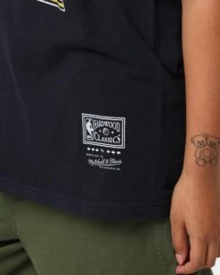 Mitchell & Ness Los Angeles Lakers T-Shirt Faded Black -Sportswear Women Store 02036536 YB554 womens 0070