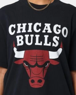 Mitchell & Ness Chicago Bulls Finals Vintage T-Shirt Faded Black -Sportswear Women Store 02036562 YB554 womens 0030
