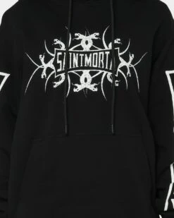 Saint Morta Venom Hoodie Black/White -Sportswear Women Store 02036910 YB012 womens 0030