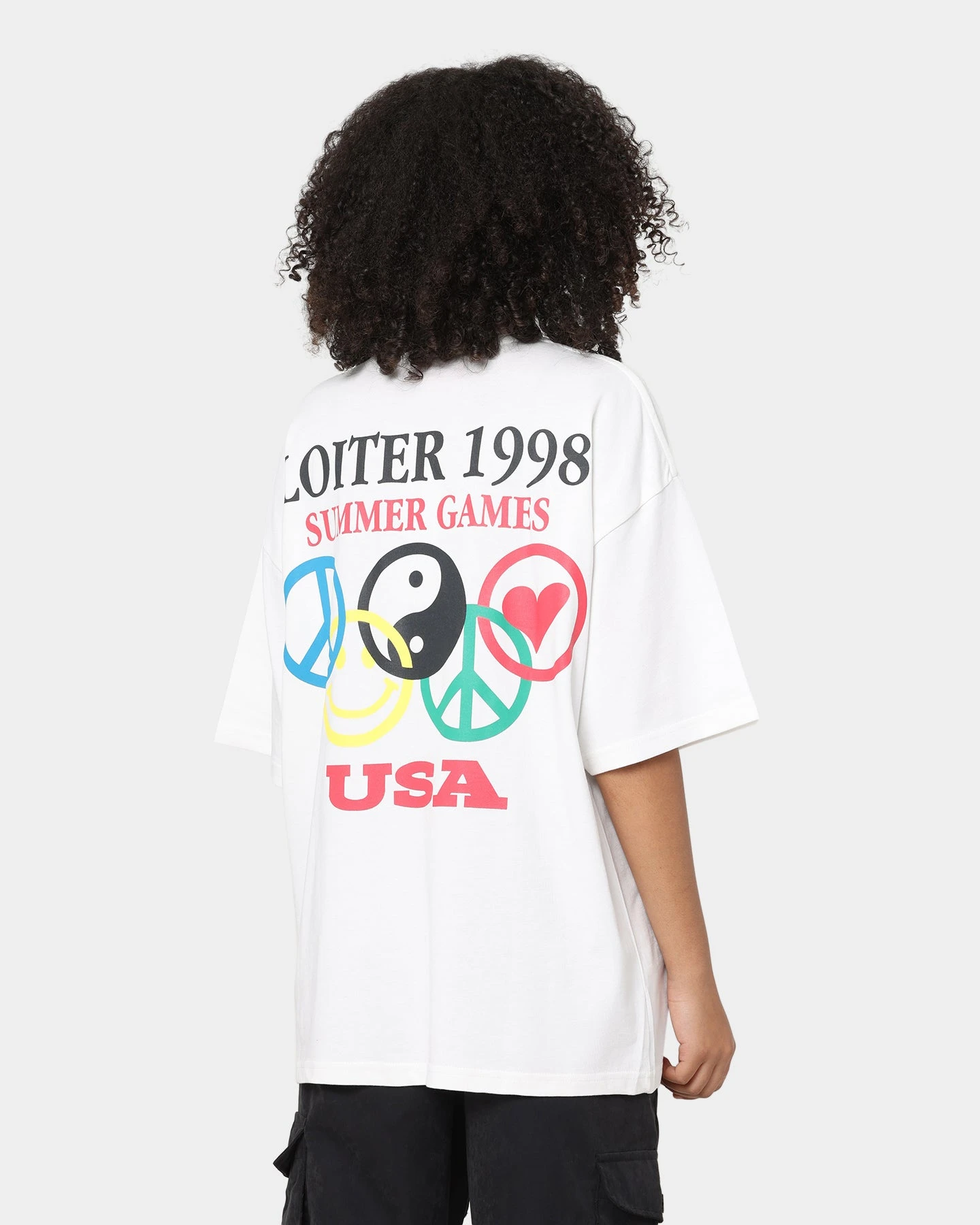 Loiter Tribute T-Shirt Off White 3 Loiter Tribute T-Shirt Off White