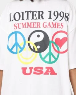 Loiter Tribute T-Shirt Off White 14 Loiter Tribute T-Shirt Off White -Sportswear Women Store 02037387 YO007 womens 0050