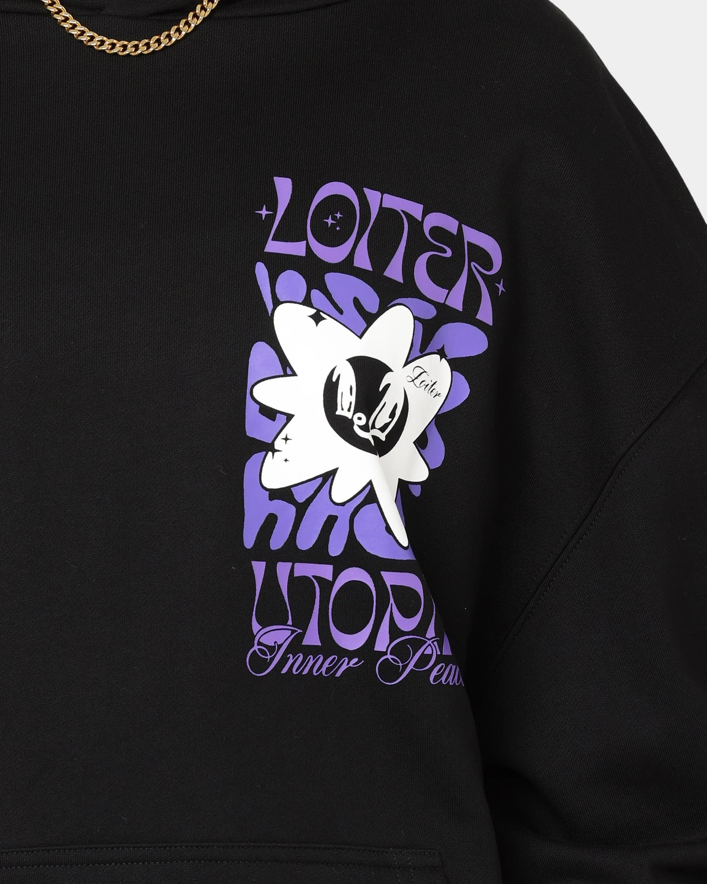 Loiter Fleur Hoodie Black 6 Loiter Fleur Hoodie Black - Image 4