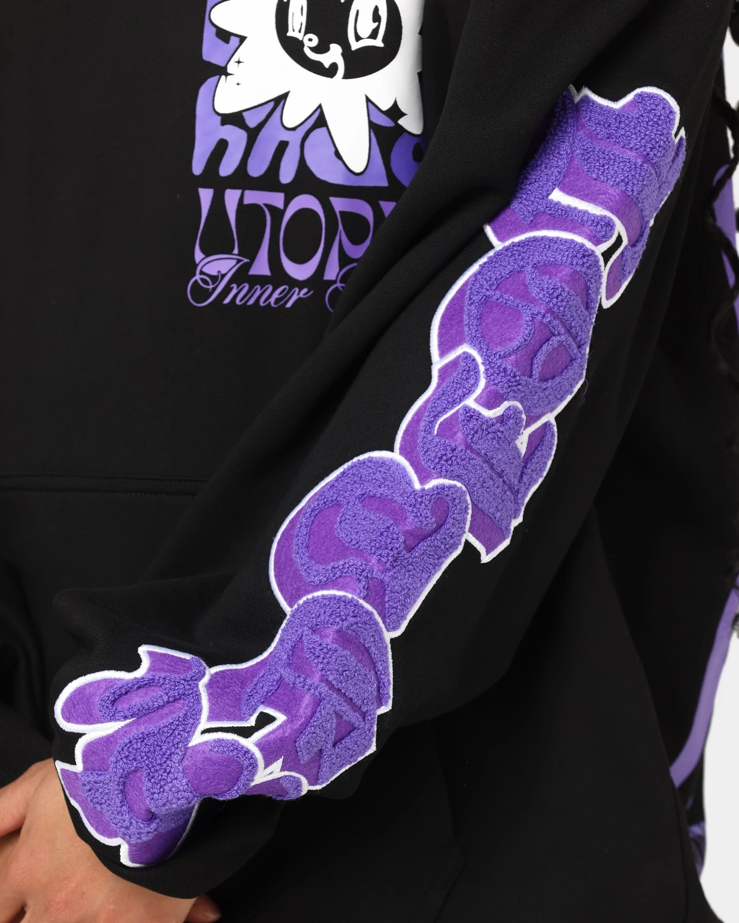 Loiter Fleur Hoodie Black 10 Loiter Fleur Hoodie Black - Image 8