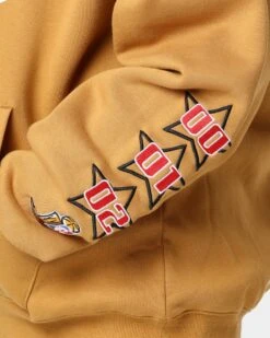 Mitchell & Ness Los Angeles Lakers 3-Peat Hoodie Bone Brown -Sportswear Women Store 02038016 YB1007 womens 0070