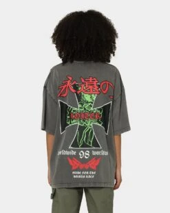 Loiter Eternal Vintage T-Shirt Charcoal 13 Loiter Eternal Vintage T-Shirt Charcoal -Sportswear Women Store 02038129 YC300 womens 0050