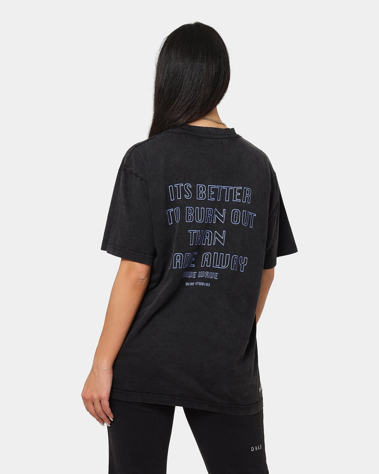 Dead Studios Flower Wave Vintage T-Shirt Vintage Black/Multi-Coloured 4 Dead Studios Flower Wave Vintage T-Shirt Vintage Black/Multi-Coloured - Image 2