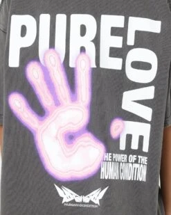 Loiter Human Condition Vintage T-Shirt Charcoal -Sportswear Women Store 02038628 YC300 womens 0040