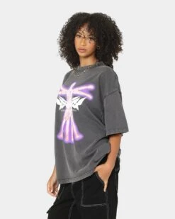 Loiter Human Condition Vintage T-Shirt Charcoal -Sportswear Women Store 02038628 YC300 womens 0060