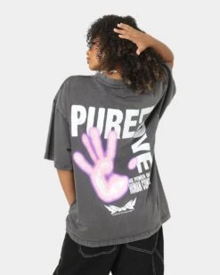 Loiter Human Condition Vintage T-Shirt Charcoal -Sportswear Women Store 02038628 YC300 womens 0070