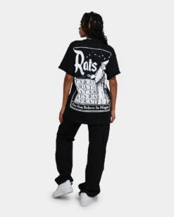 Rats Get Fat Rats Magic T-Shirt Black -Sportswear Women Store 02038899 YB001 womens 0030
