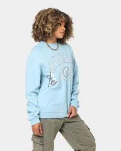 NCAA Women's UNC Tar Heels Vintage Split Crewneck Carolina Blue -Sportswear Women Store 02039020 YX187 womens 0050
