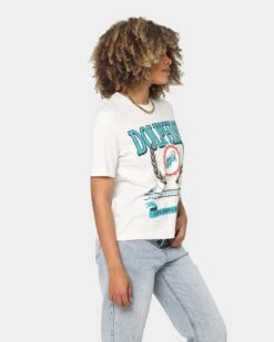 Mitchell & Ness Miami Dolphins National Boxy T-Shirt White Marle -Sportswear Women Store 02039091 YW274 womens 0050