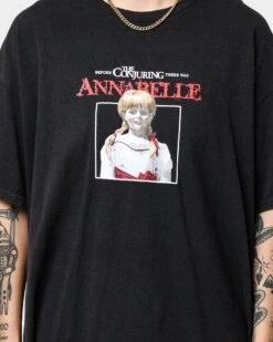 American Thrift X Annabelle Annabelle Vintage T-Shirt Black Wash 10 American Thrift X Annabelle Annabelle Vintage T-Shirt Black Wash -Sportswear Women Store 02039104 YB295 womens 0030