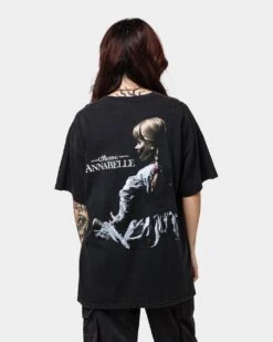 American Thrift X Annabelle Annabelle Vintage T-Shirt Black Wash 11 American Thrift X Annabelle Annabelle Vintage T-Shirt Black Wash -Sportswear Women Store 02039104 YB295 womens 0040