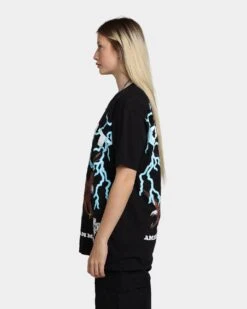 Goat Crew American T-Shirt Black -Sportswear Women Store 02039117 YB001 womens 060