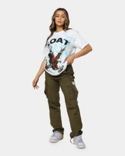 Goat Crew American Muscle T-Shirt White -Sportswear Women Store 02039118 YW100 womens 030