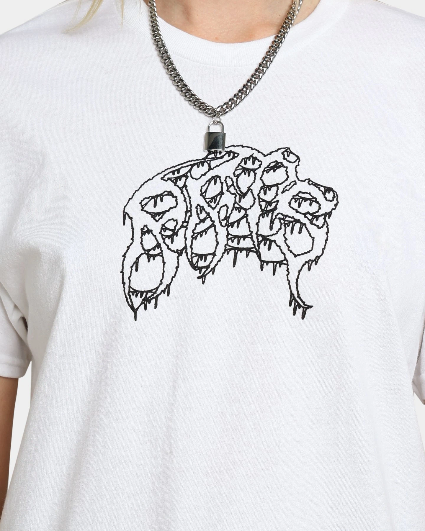 Rats Get Fat X Funeral French Rats Warrior T-Shirt White 6 Rats Get Fat X Funeral French Rats Warrior T-Shirt White - Image 4