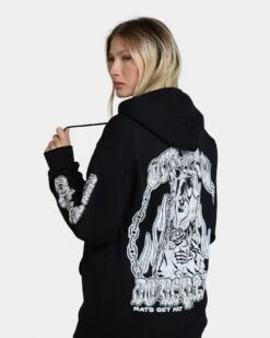 Rats Get Fat Till Death Hoodie Black