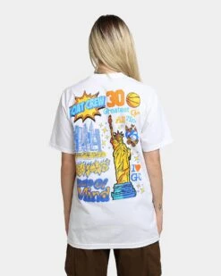 Goat Crew State Of Mind All Over T-Shirt White -Sportswear Women Store 02039226 YW100 womens 040