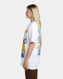 Goat Crew State Of Mind All Over T-Shirt White -Sportswear Women Store 02039226 YW100 womens 060