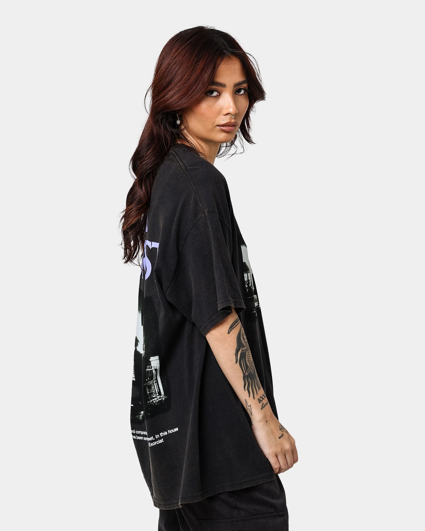 American Thrift X The Exorcist The Exorcist Poster Vintage T-Shirt Black Wash 7 American Thrift X The Exorcist The Exorcist Poster Vintage T-Shirt Black Wash - Image 5