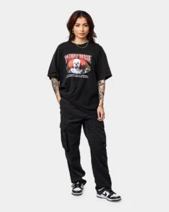 American Thrift X IT Pennywise Vintage T-Shirt Black Wash -Sportswear Women Store 02039332 YB295 womens 0020