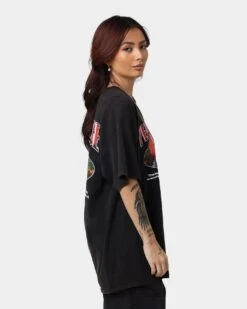 American Thrift X IT Pennywise Vintage T-Shirt Black Wash -Sportswear Women Store 02039332 YB295 womens 0050