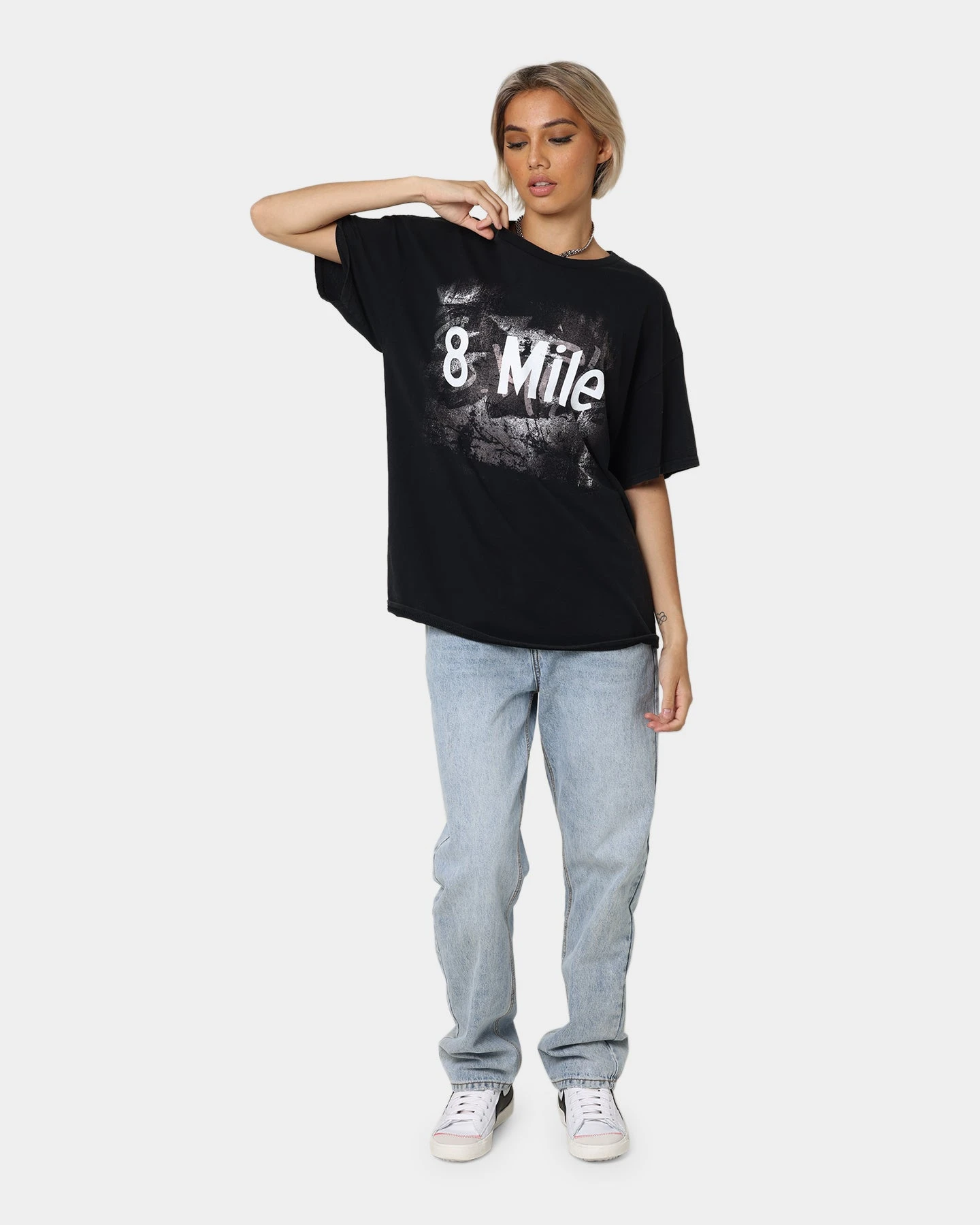 American Thrift X 8 Mile 8 Mile Vintage T-Shirt Black Wash 4 American Thrift X 8 Mile 8 Mile Vintage T-Shirt Black Wash - Image 2