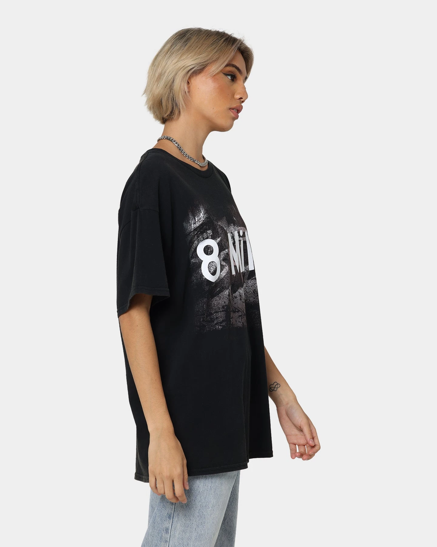 American Thrift X 8 Mile 8 Mile Vintage T-Shirt Black Wash 7 American Thrift X 8 Mile 8 Mile Vintage T-Shirt Black Wash - Image 5