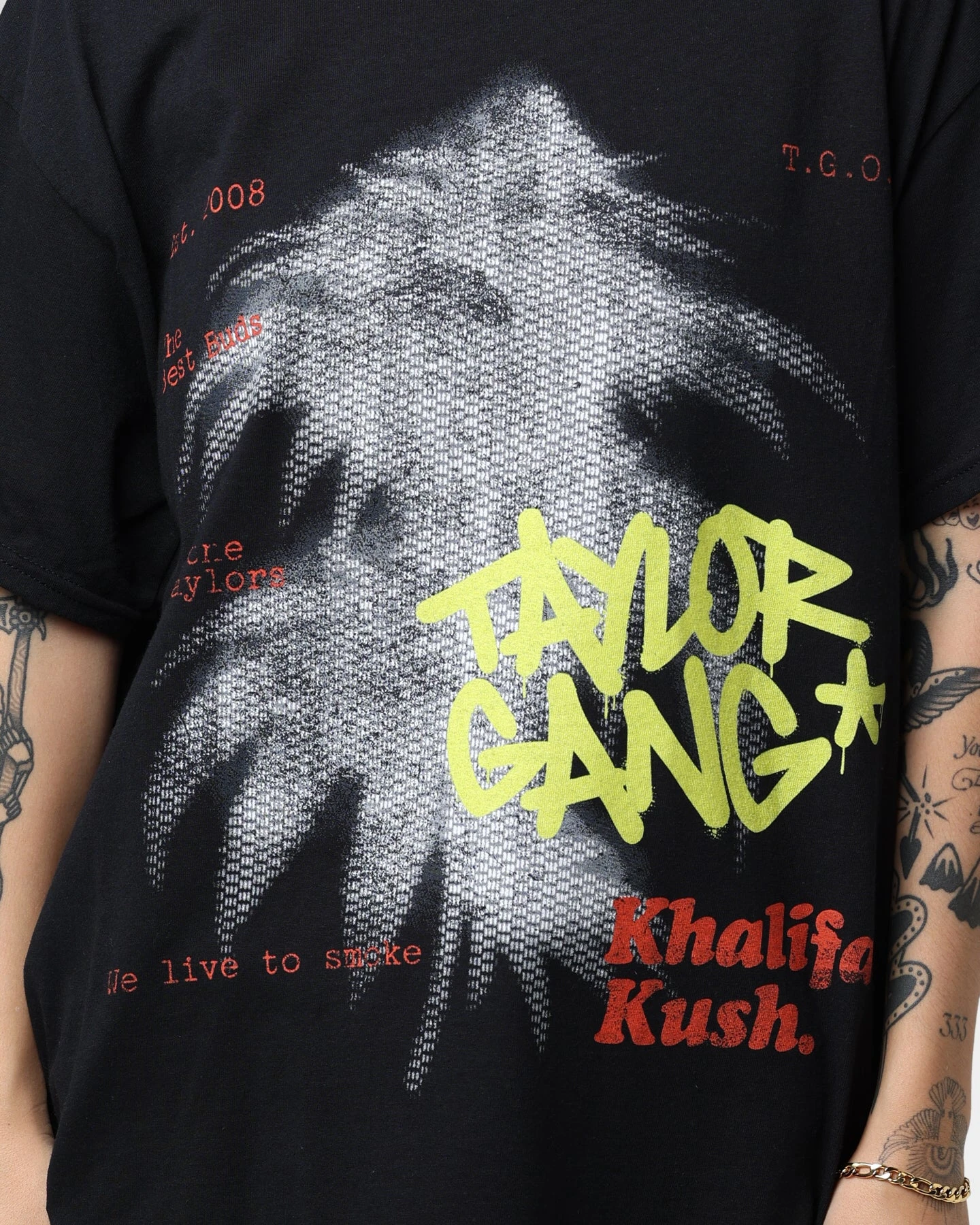 Taylor Gang Khalifa Kush T-Shirt Black 5 Taylor Gang Khalifa Kush T-Shirt Black - Image 3