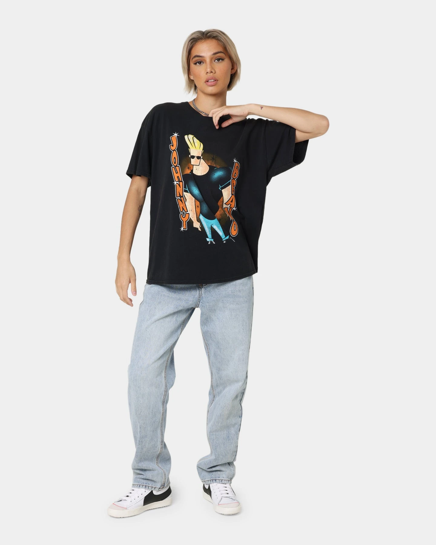 American Thrift X Johnny Bravo Man, I'm Pretty Vintage T-Shirt Black Wash 5 American Thrift X Johnny Bravo Man, I'm Pretty Vintage T-Shirt Black Wash - Image 3