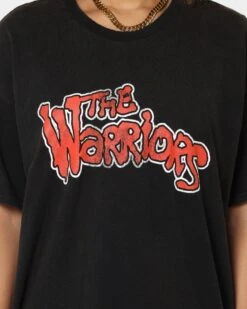 American Thrift X The Warriors Gangs Vintage T-Shirt Black Wash -Sportswear Women Store 02039658 YB295 womens 0040