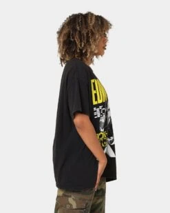 Goat Crew X Cowboy Bebop Edward Vintage T-Shirt Washed Black 12 Goat Crew X Cowboy Bebop Edward Vintage T-Shirt Washed Black -Sportswear Women Store 02039711 YW607 womens 0050