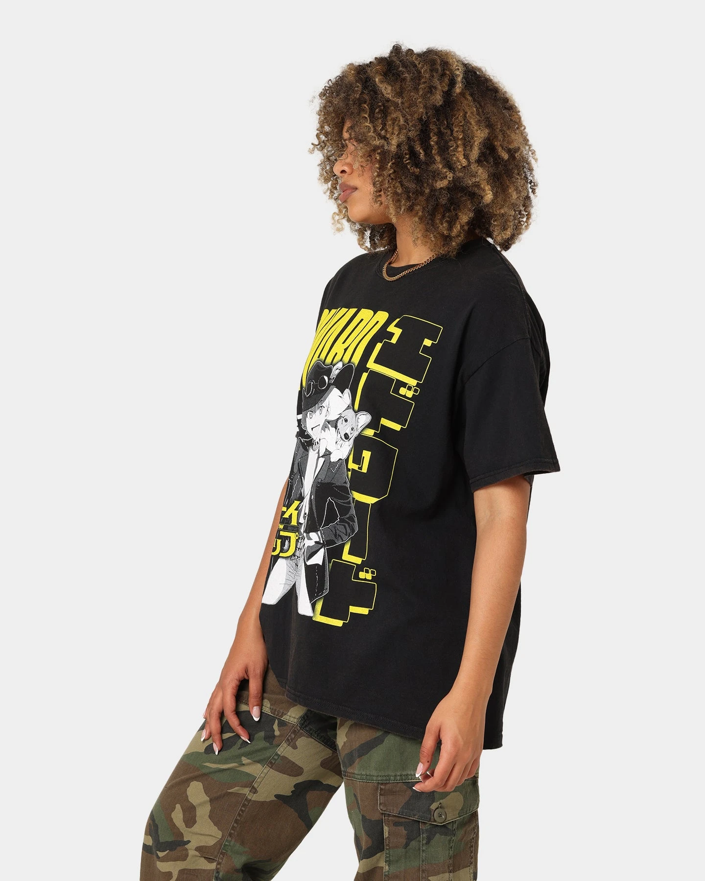 Goat Crew X Cowboy Bebop Edward Vintage T-Shirt Washed Black 8 Goat Crew X Cowboy Bebop Edward Vintage T-Shirt Washed Black - Image 6