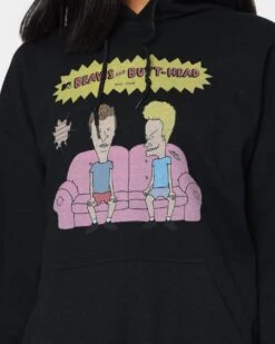 American Thrift American Thrift X Beavis & Butthead Couch Hoodie Black -Sportswear Women Store 02039809 YB001 womens 0030