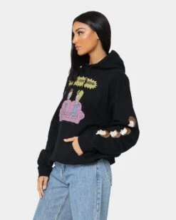 American Thrift American Thrift X Beavis & Butthead Couch Hoodie Black -Sportswear Women Store 02039809 YB001 womens 0060