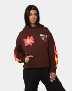 Loiter Euphoric Hoodie Brown -Sportswear Women Store 02039931 YX300 womens 0020
