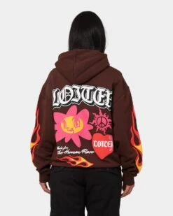 Loiter Euphoric Hoodie Brown -Sportswear Women Store 02039931 YX300 womens 0050