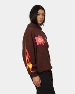 Loiter Euphoric Hoodie Brown -Sportswear Women Store 02039931 YX300 womens 0060
