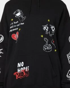 Rats Get Fat No Hope Hoodie Black 13 Rats Get Fat No Hope Hoodie Black -Sportswear Women Store 02039978 YB001 womens 0030