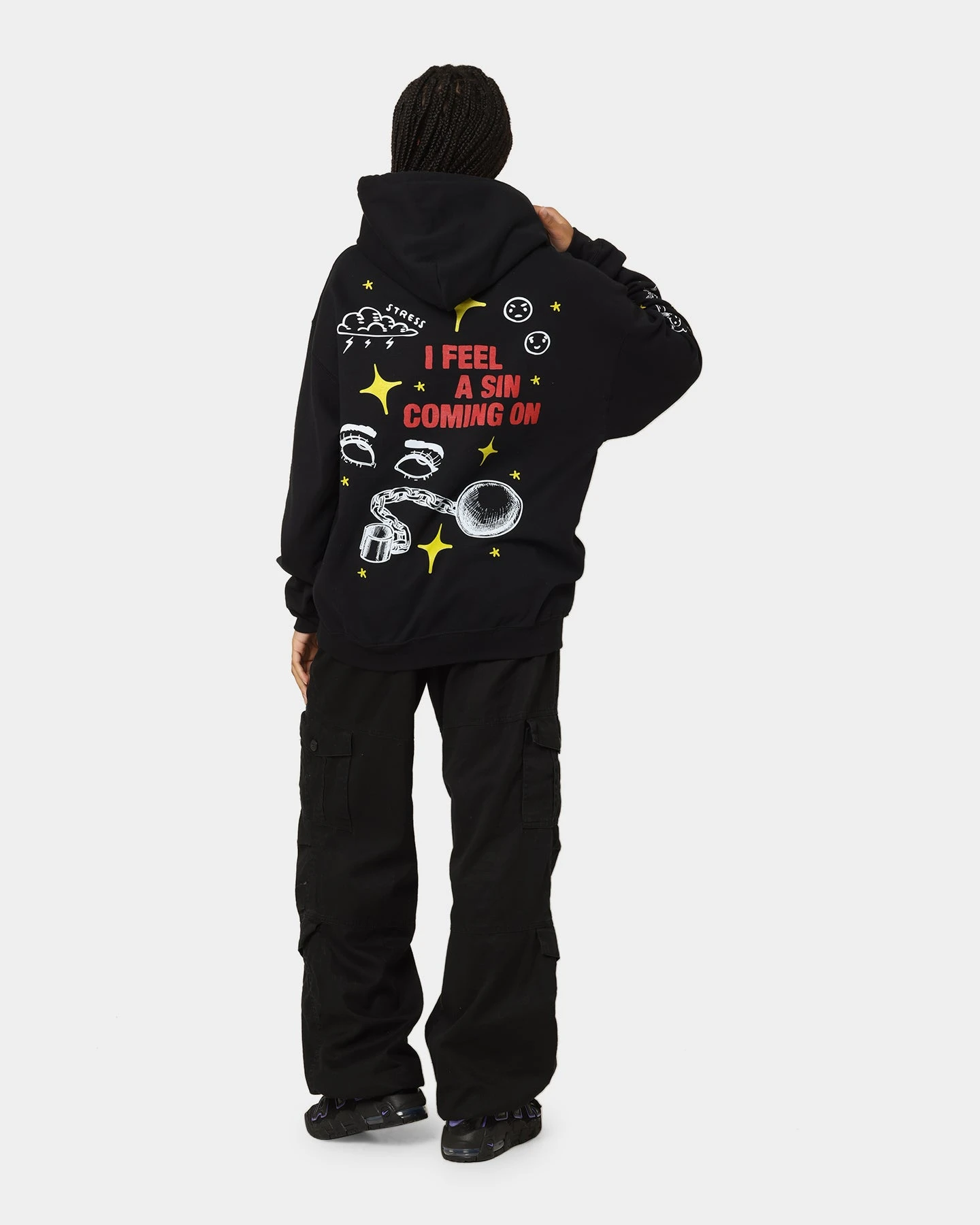 Rats Get Fat Sinners Hoodie Black 10 Rats Get Fat Sinners Hoodie Black - Image 8