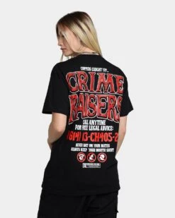 Rats Get Fat Crime Raisers T-Shirt Black -Sportswear Women Store 02040130 YB001 womens 0020