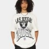 Majestic Athletic Las Vegas Raiders Vintage Sports Graphic T-Shirt Vintage White -Sportswear Women Store 02040167 YV003 womens 0010
