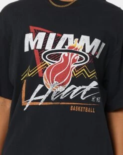 Mitchell & Ness Miami Heat Abstract T-Shirt Vintage Black 10 Mitchell & Ness Miami Heat Abstract T-Shirt Vintage Black -Sportswear Women Store 02040313 YV013 womens 0030