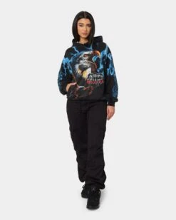 Loiter Lightning Eagle Vintage Hoodie Vintage Black -Sportswear Women Store 02040477 YV009 womens 0030